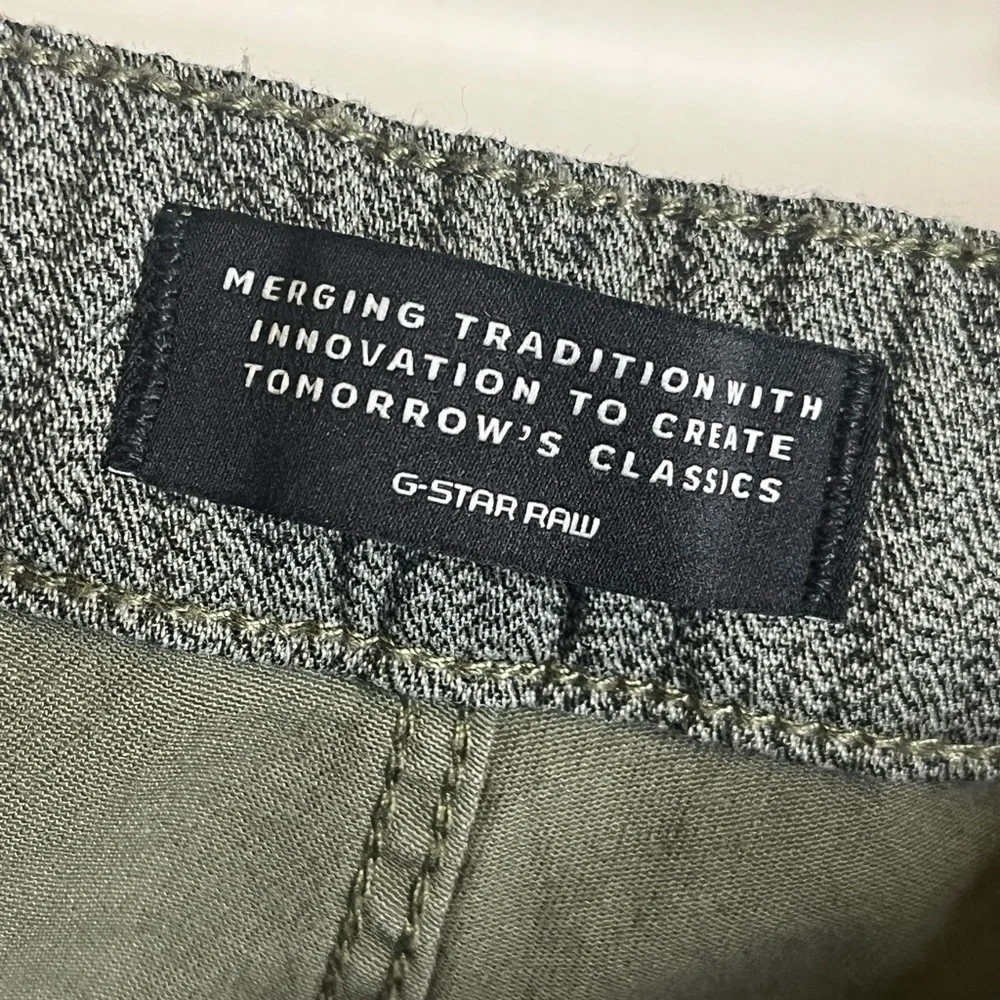 G-Star Raw Women’s 26x28 Green Blossite High Straight Cargo Pants